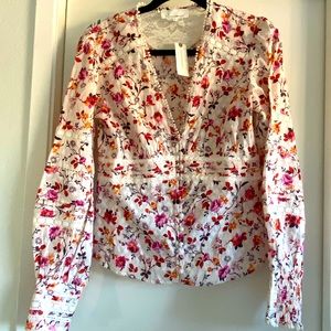 Anthropologie floral blouse